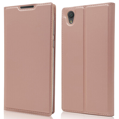 

Роскошный чехол для кошелька для Sony Xperia L1 Высококачественная искусственная кожа с флип-обложкой Kickstand Anti-shock Full Protection