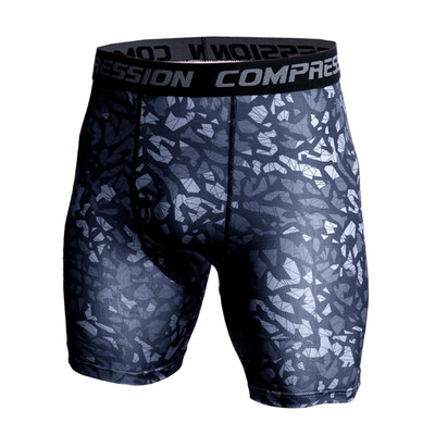 

3D Camo Compression Shorts Men 2018 Short Pants MMA High Elastic Skinny Leggings Bodybuilding Tights Men Fitness Sweat shorts