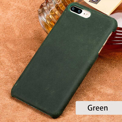 

LANGSIDI натуральный кожаный чехол для iPhone 7 Plus Case Vintage Сумасшедшая кожа лошади