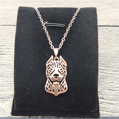

New American Pitbull Necklace Trendy Style American Pitbull Pendant Necklace Women Fashion Pet Dog Jewellery