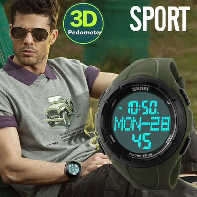 

Mens Sport Multifunctional Digital Watch Pedometer Alarm Stopwatch