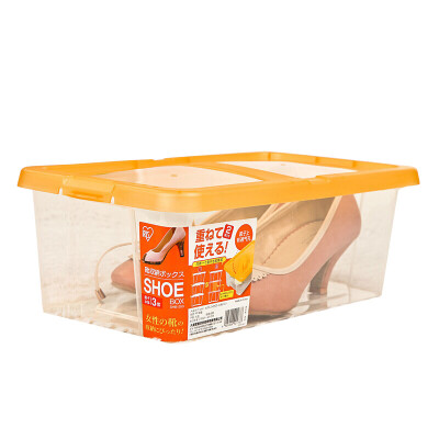 

Jingdong supermarket] Alice (IRIS) green plastic shoebox SHB353 transparent orange / transparent 3