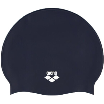 

Ariana Arena Swimming Cap Silicone Rubber Monochrome High Glue 3D Tie Men & Women Swimming Cap ARN-4473N NVY Navy