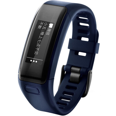 

(GARMIN) vivosmart HR темно-синий интеллектуальный оптический сердечный ритм часы сердечный ритм мониторинг в реальном времени автоматический контроль сна вызов напоминание движение Bluetooth часы шагомер