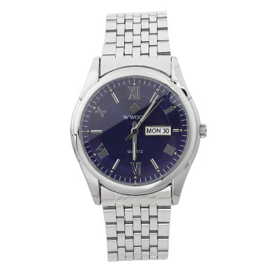 

WWOOR Men's Stainless Steel Watches Luminous Hand Calendar Quartz Dress Watch