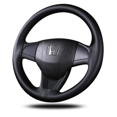 

Antarctic Nanjiren leather hand sewing car handle car steering wheel set car with leather hand sewing set four seasons universal vent black side black
