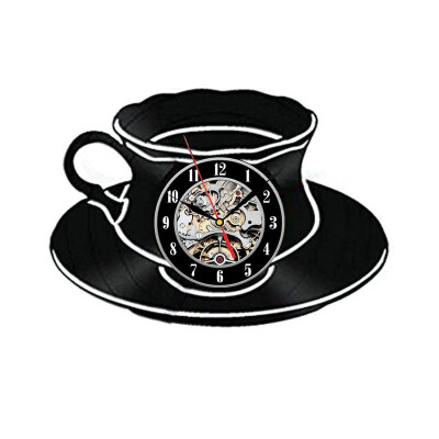 

Creative Coffee Cup 3D виниловые настенные часы Home Decor Handmade Wall Art Gift