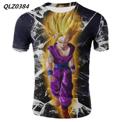 

Summer New Mens Fashion Anime T-shirt Seven Dragon Ball Print Cosplay Casual T-Shirt