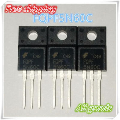 

20pcslot FQPF5N60C 5N60 MOSFET N-CH 500V 13A TO-220F best quality