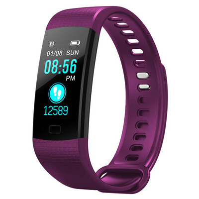 

Smart Bracelet Wristband Fitness Tracker Цветной экран Heart Rate Sleep Pedometer Sport Водонепроницаемый отслеживатель активности iPhone Samsung