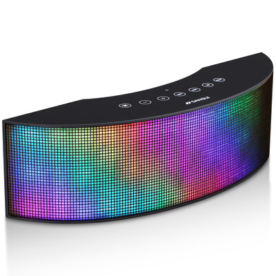 

Landscape SANSUI T10 Bluetooth Speaker Wireless Sound Active Echo Wall Home Theater Small Speaker Tablet Subwoofer Colorful Light Speaker Black