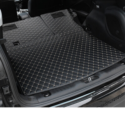 

Huashi jeep guide trunk mat 17 new Jeep all surrounded by car leather tail box pad guide special black meter - four sets of low matching without sound