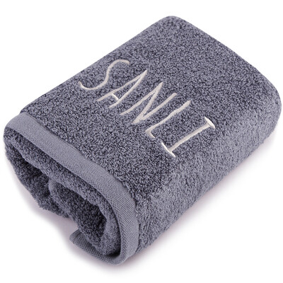 

Sanli combed cotton products plain embroidered word long towel single loaded