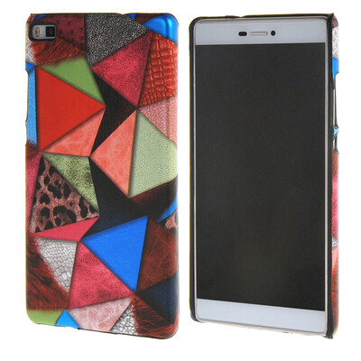 

MOONCASE Personality style Hard Rubber Shell Back чехол для Cover Huawei Ascend P8 красный