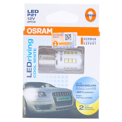

OSRAM OSRAM P21W LED lights brake lights reversing lights fog lights auxiliary lights 7456CW 6000K white 12V25W 2