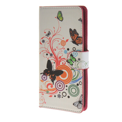 

MOONCASE Butterfly style Leather Wallet Flip Card Slot Stand Pouch чехол для ASUS Zenfone 5 A501CG A02