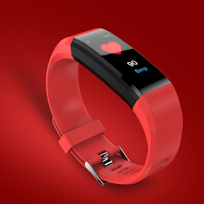 

Цветной экран Smartband Heart Rate Monitor крови кислородное кровяное давление браслет для фитнеса Flex Bracelet для Android iOS APP Watch