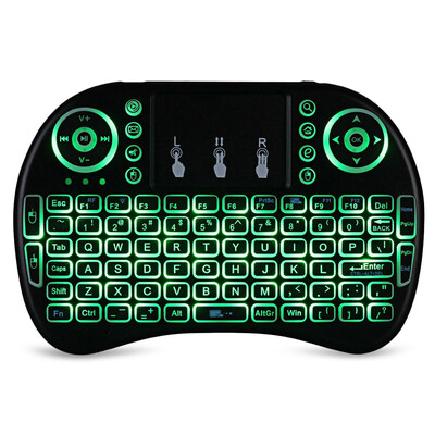 

iPazzPort I8 Multifunction Portable 24GHz Wireless QWERTY Backlit Keyboard with Touchpad Mouse