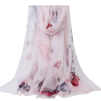 

One meter painting yarn yimihuasha silk scarf female new spring warm scarf sunscreen shawl romantic flower sea