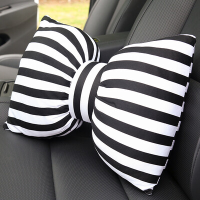 

Carnot car headrest a pair of Korean cute bow car neck pillow neck pillow car head pillow pillow shoulder four seasons universal car pillow