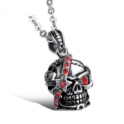

Italian family fashion fashion jewelry titanium Skull Necklace