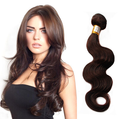 

Nami Hair 4Bundles Темно-коричневый цвет # 2 Цвет бразильского тела Wave100% Наращивание человеческих волос12 "-26" Без выпадения без пояса Бесплатная доставка
