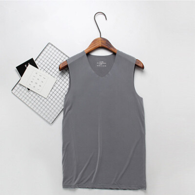 

2018 Running Fitness Ice silk Seamless Mens Tank Summer Slim Youth Sports Sleeveless Tank Top