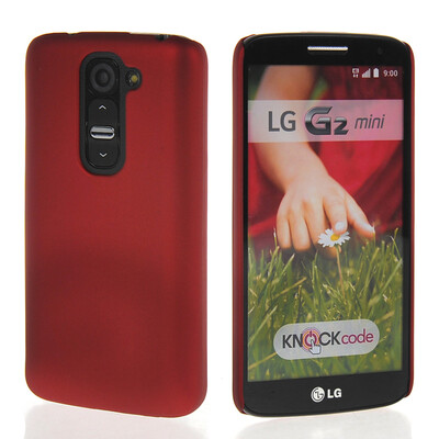 

MOONCASE Hard Rubberized Rubber Coating Devise Back Case Cover for LG G2 Mini Red