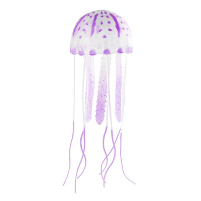 

MyMei Artificial Jellyfish Glowing Effect Nice Beauty Artificial Fake Jellyfish Ornament for Aquarium Fish Tank 6 Colors