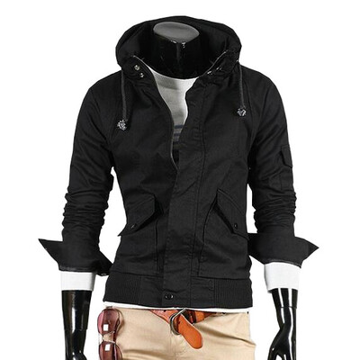 

Zogaa New Mens Coat Thick Stand Collar Casual