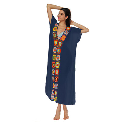 

Try Everything Summer Women Long Dress 2018 White Casual Dress V Neck Short Sleeve Open Fork Women Summer Print Dress Elegant