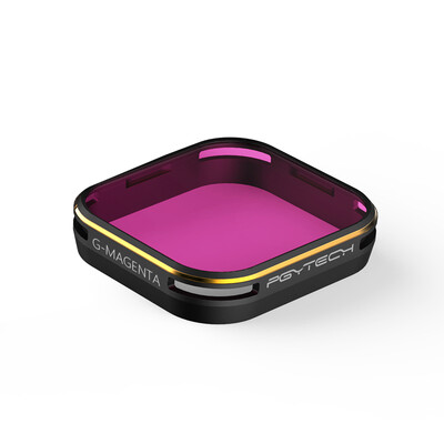 

PGYTECH GoPro Hero 65 Camera Sports Camera Diving Filter Accessories Bare Metal Edition - Snorkeling Filter Set Red Snorkel Magenta