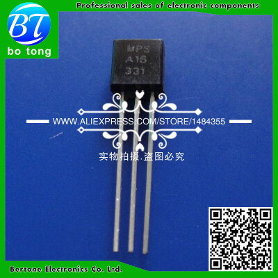 

Free shipping 1000PCS MPSA16 A16 TO-92 NPN Transistor