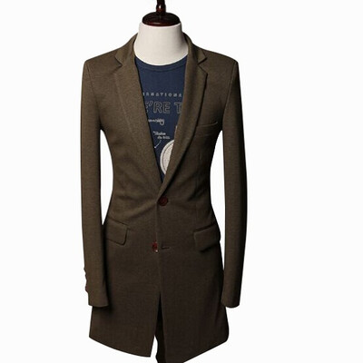 

Zogaa Men's Suit Medium Length Coat