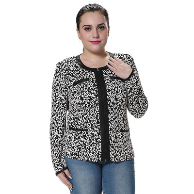 

POPBASIC Womens Skinny Snow Leopard Long Sleeve Shoulder Pad Outfit Blazer Jacket