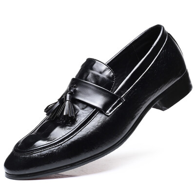 

JUQI Business Men Oxford Genuine Leather Shoes