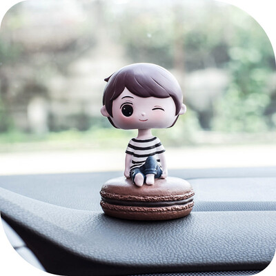 

Guangyin car perfume decoration car perfume seat cartoon creative shaking head cake girl except odor light fragrance girl