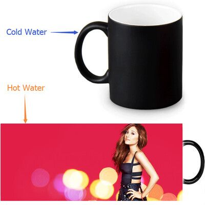 

Ariana Grande 350ml12oz Heat Reveal Mug Color Change Coffee Cup Sensitive Morphing Mugs Magic Mug Milk Tea Cups