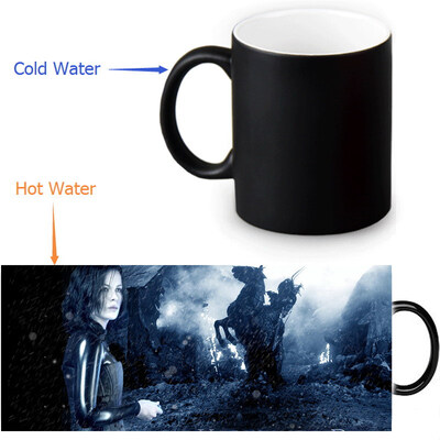 

Underworld 350ml / 12oz Heat Reveal Mug Color Change Чашка кофе Чувствительные морфинг-кружки Волшебная чашка для чайных чашек