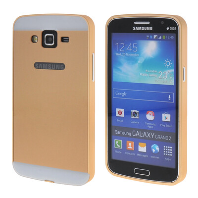 

MOONCASE Galaxy Grand 2 Случай 2 В 1 жесткий бампер вставить обложка чехол для Samsung Galaxy Grand 2 G7106 Золото