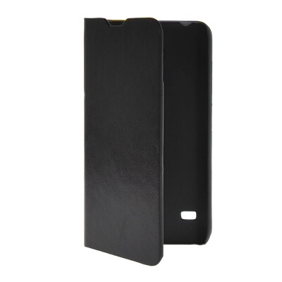 

MOONCASE Slim Leather Side Flip Wallet Card Slot Pouch with Kickstand Shell Back Case Cover for Huawei Ascend Y550 Black