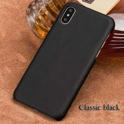 

Genuine Leather Phone Case For iPhone X Case Crazy Horse Leather Back Cover For 6 6S 7 8 Plus Case