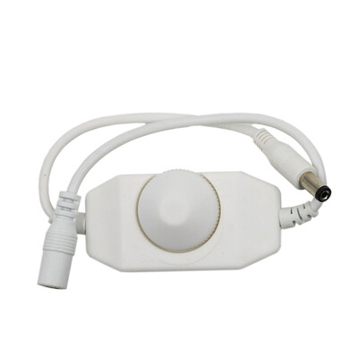 

LED Dimmer Brightness Adjust Switch Controller with DC Port For 3528 5050 5630 Single Color LED Strip Light LED Dimmer 12V