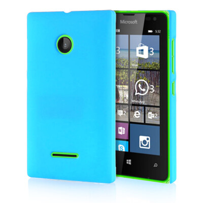 

MOONCASE Hard Rubberized Rubber Coating Devise Back ЧЕХОЛ ДЛЯ Nokia Lumia 532 Azure