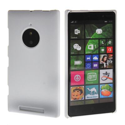 

MOONCASE Hard Rubberized Rubber Coating Devise Back ЧЕХОЛ ДЛЯ Nokia Lumia 830 White