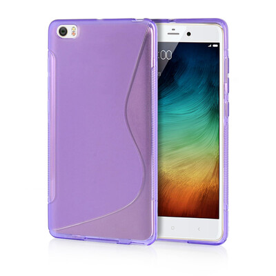 

MOONCASE S - Line Soft Flexible Silicone Gel TPU Skin Shell Back Case Cover for XiaoMi Mi Note Pro Purple