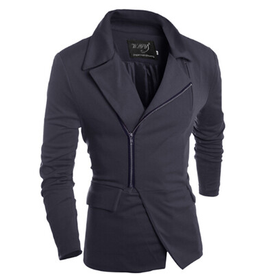 

Zogaa New Mens Wind Coat SLim British Style Zipper