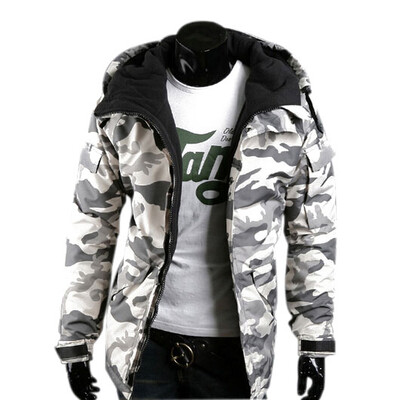 

Zogaa New Autumn And Winter Men's Cotton-padded Clothes Hooded Camouflage