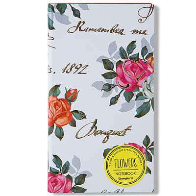 

Обширный (Guangbo) 48K120 Чжан ретро кожа книга памятки / дневник современный дизайн цветущий цвет случайный GBP48738