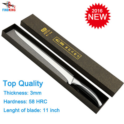

Findking Высший сорт Sharp нож из нержавеющей стали качество 11 ''дюймовый ham нож кухонный инвентарь